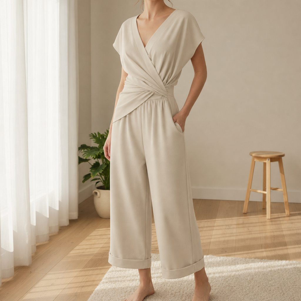 Beziers Wrap Front Jumpsuit