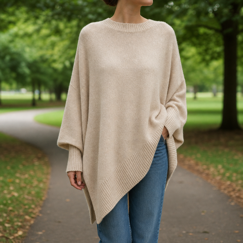 Aix Oversized Poncho Sweater