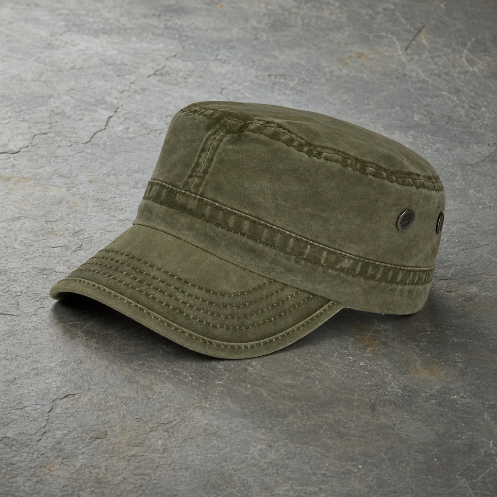 Monaco Washed Military Cadet Cap