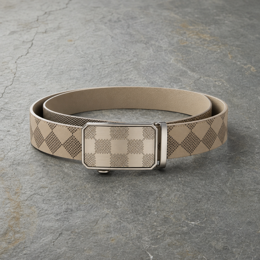 Alicante Checkered Automatic Buckle Belt