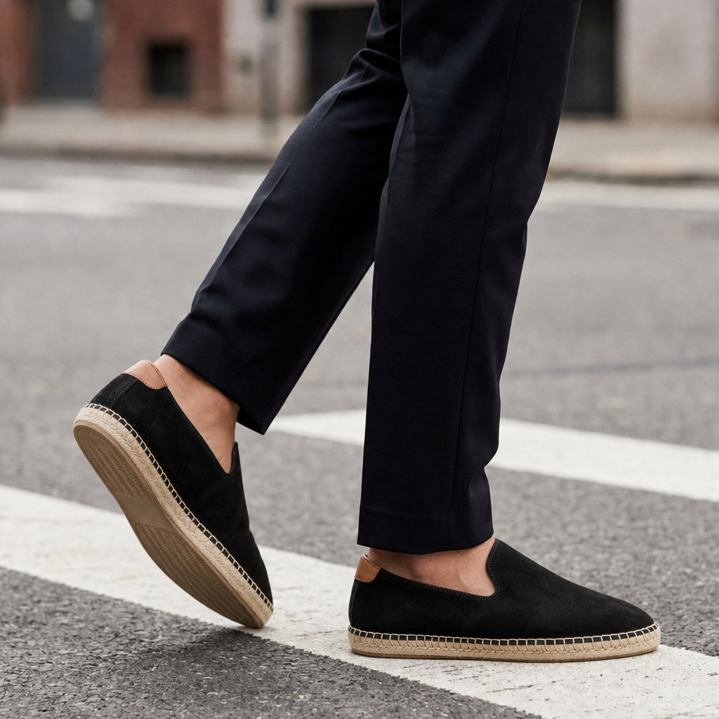 Mdina Suede Espadrille Slip-Ons