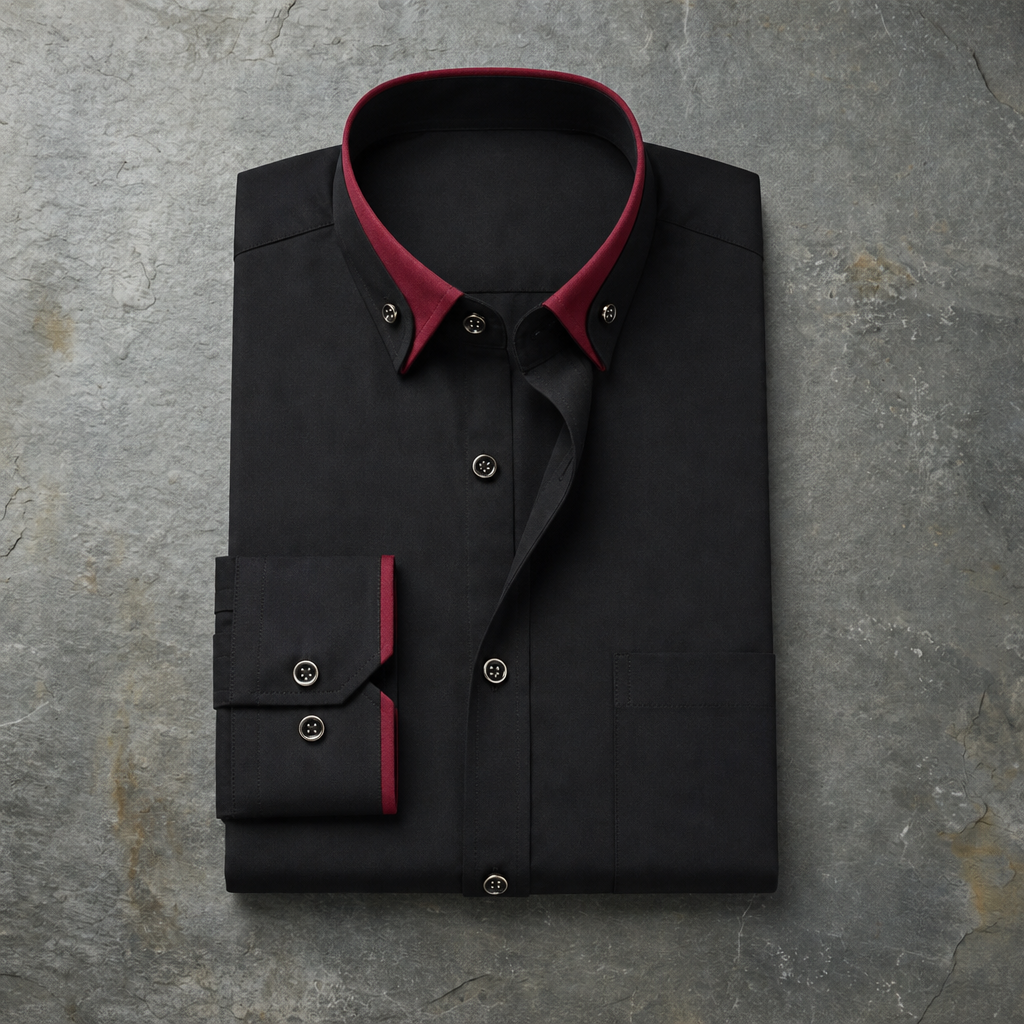 Carcassonne Contrast Collar Dress Shirt