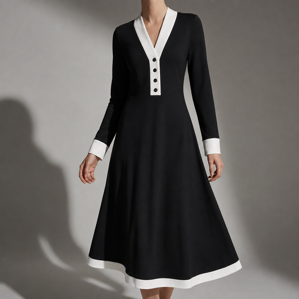 Lucca Color Block Midi Dress