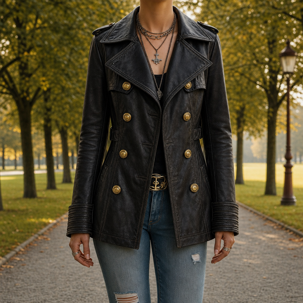 Lacoste Double-Breasted Military Jacket