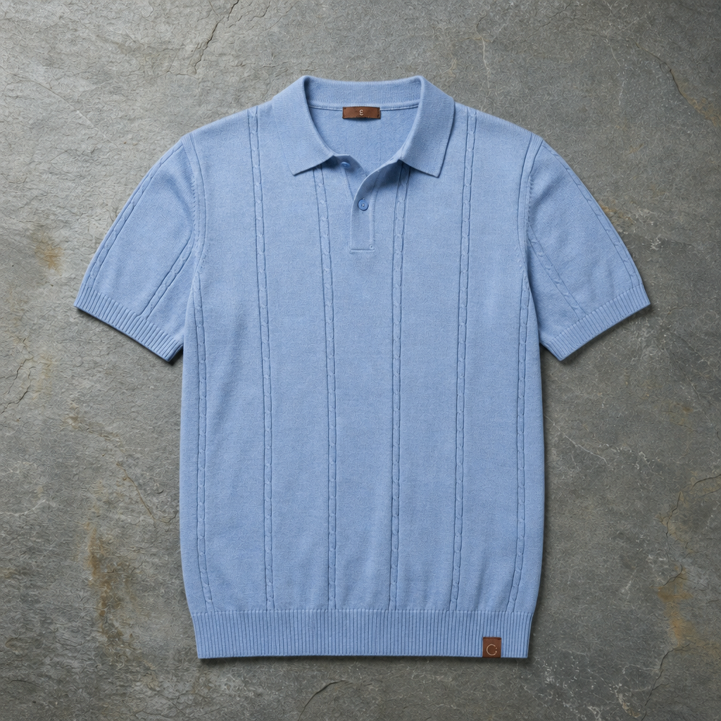 Murcia Cable Knit Polo