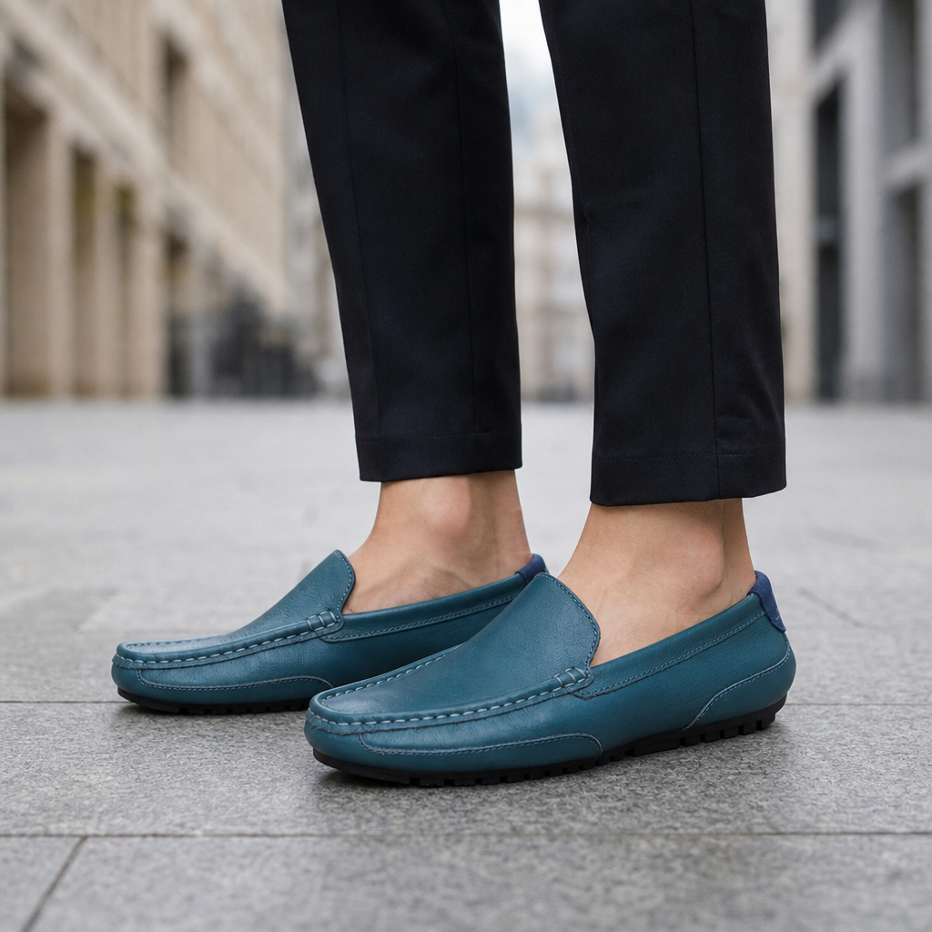 Noto Leather Slip-On Loafers