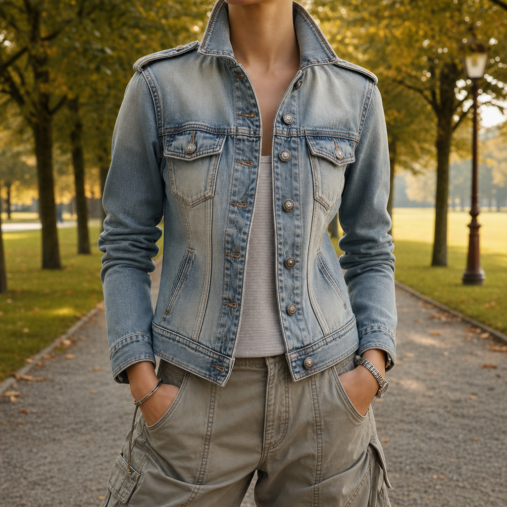 Ascoli Distressed Utility Denim Jacket