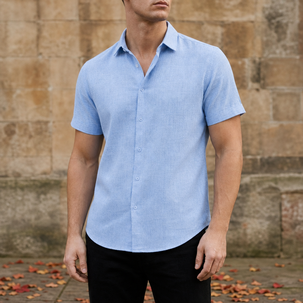 Mykonos Linen Short Sleeve Shirt