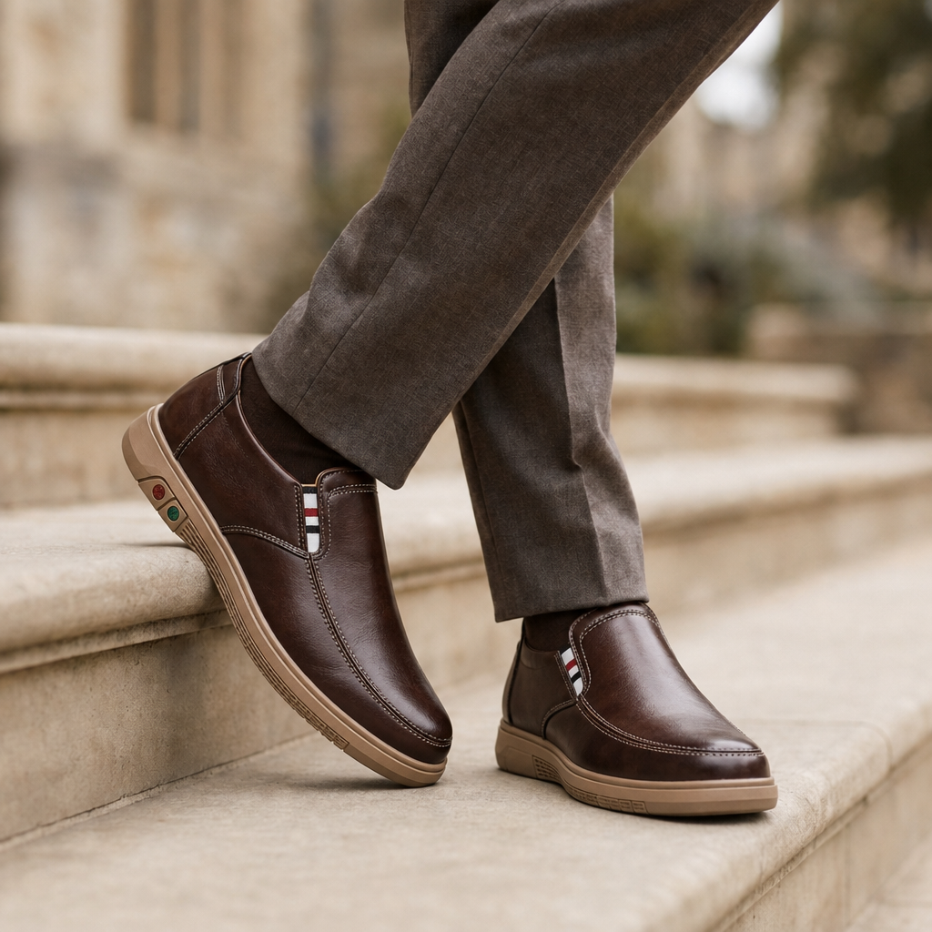 Mantova Leather Slip-On Loafers
