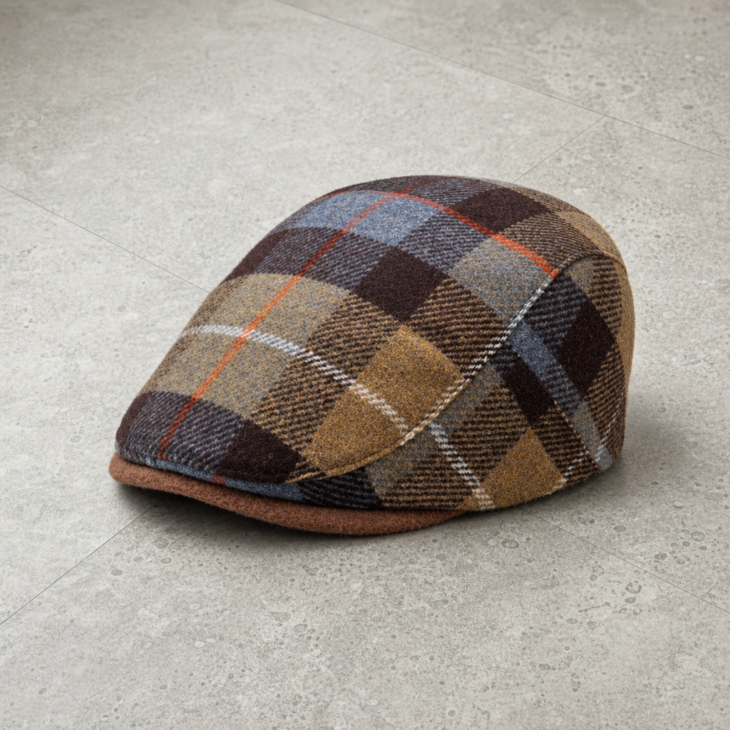 Rabat Tartan Wool Flat Cap