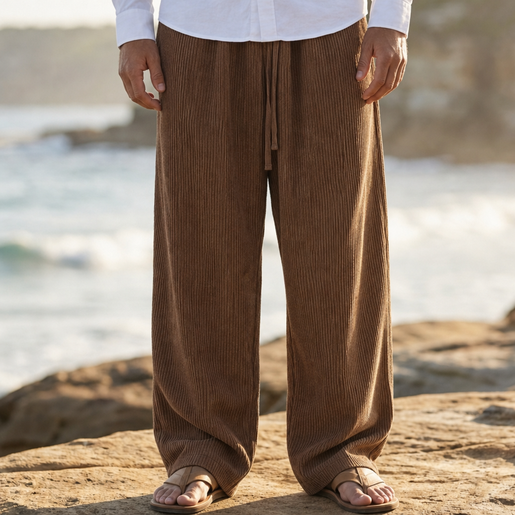 Lucca Wide Leg Corduroy Pants