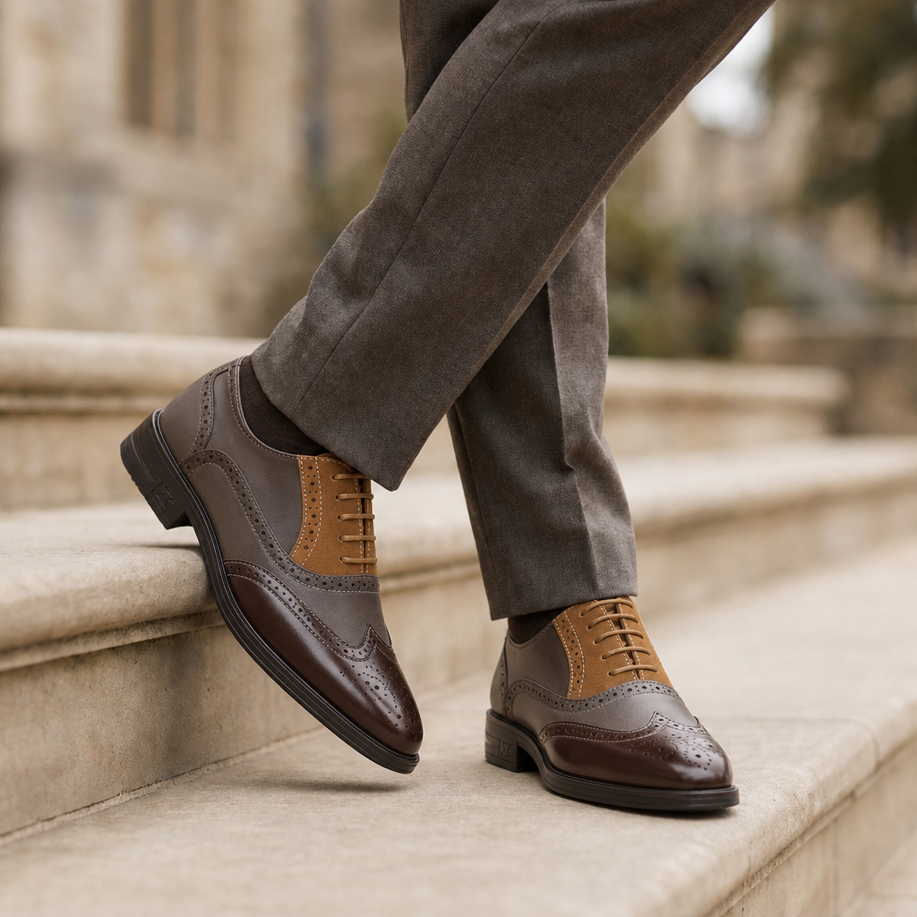 Soller Dual-Tone Wingtip Brogues
