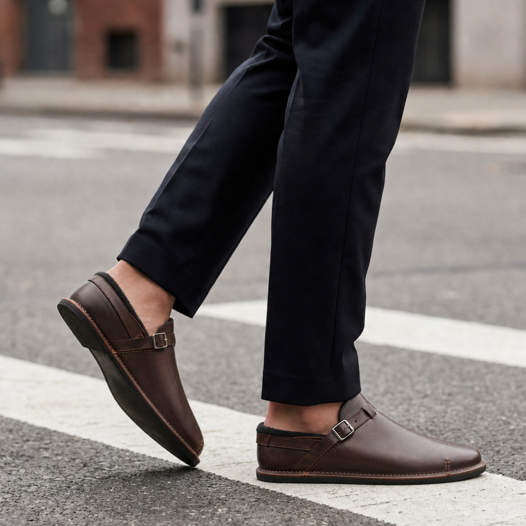 Spoleto Buckle Leather Mule