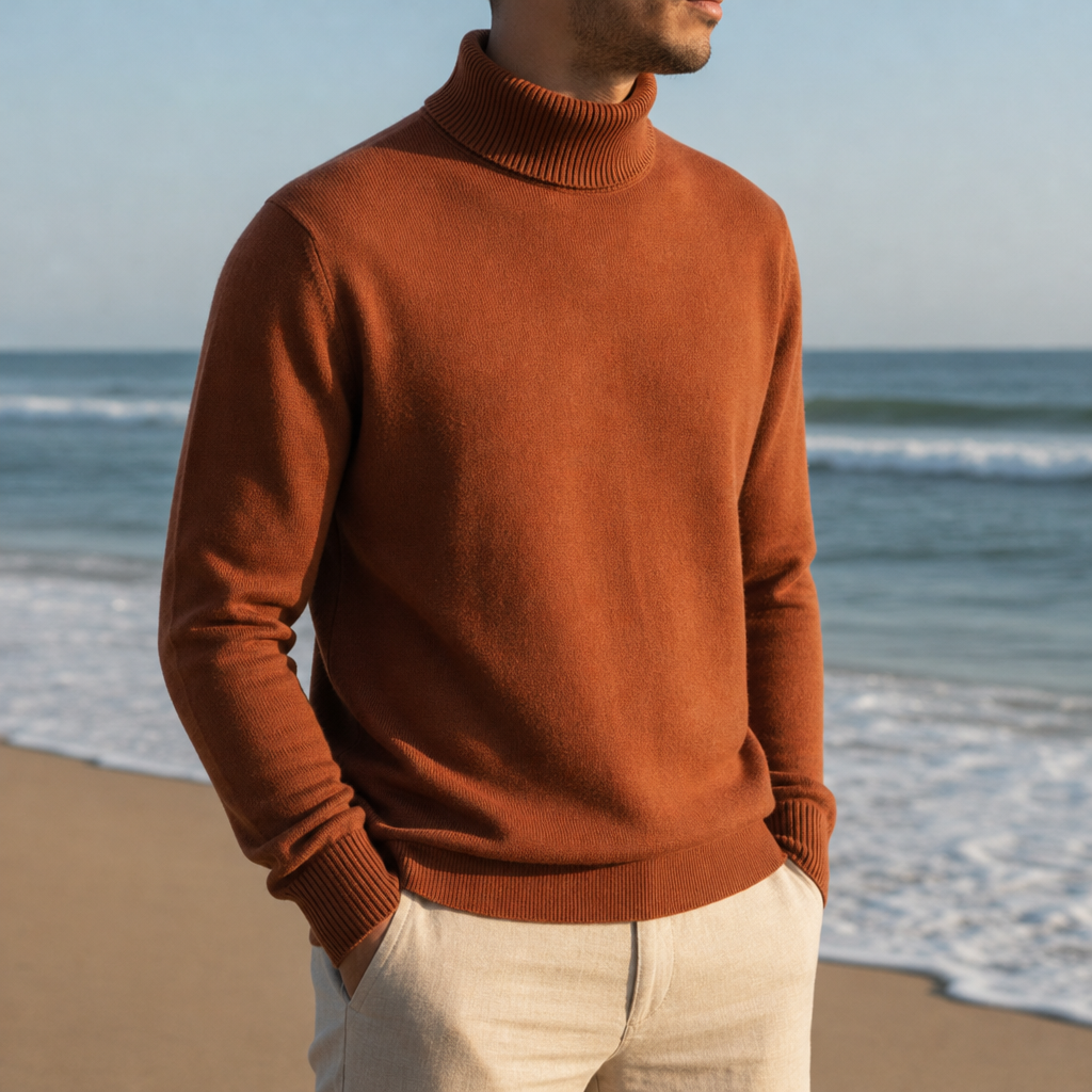 Arezzo Ribbed Turtleneck Sweater