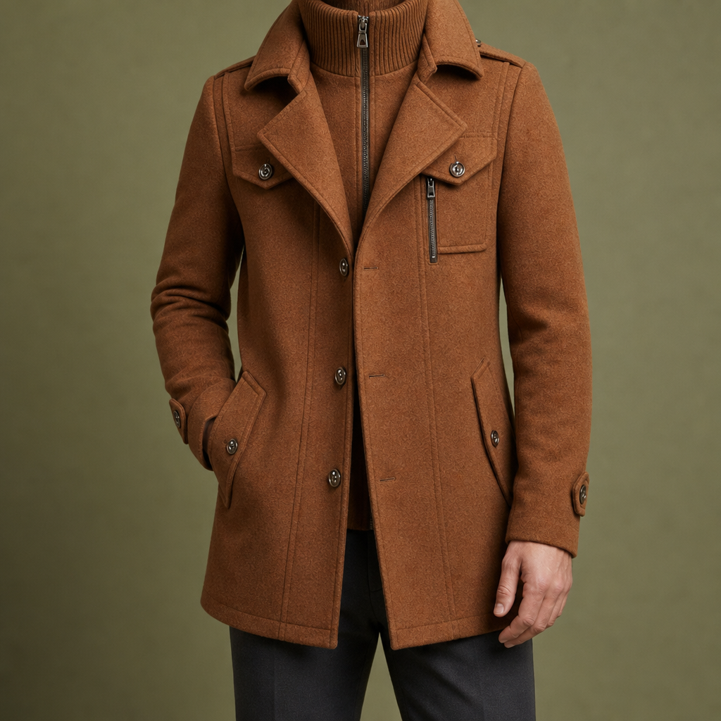 Sliema Wool Blend Overcoat