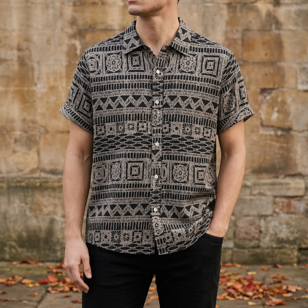 Jerez Geometric Print Shirt