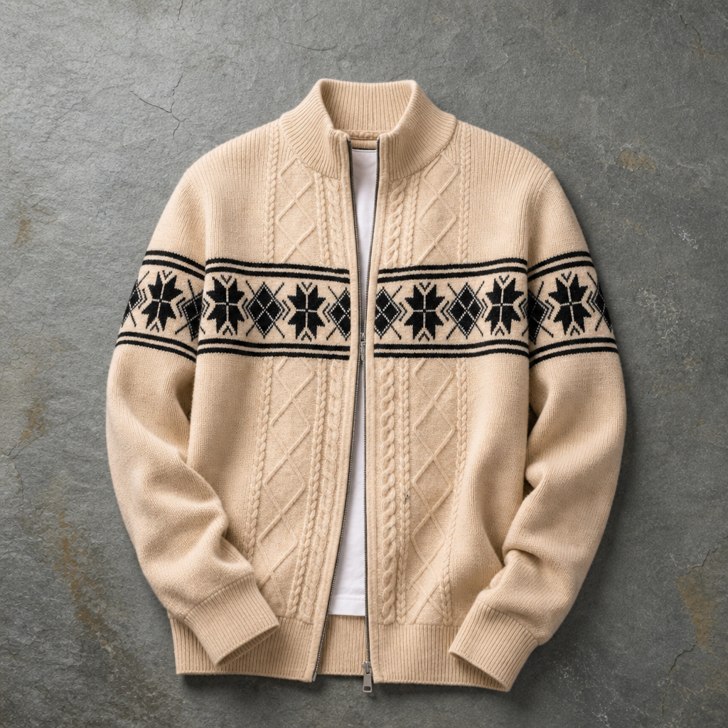 Vieste Nordic Cable Knit Cardigan