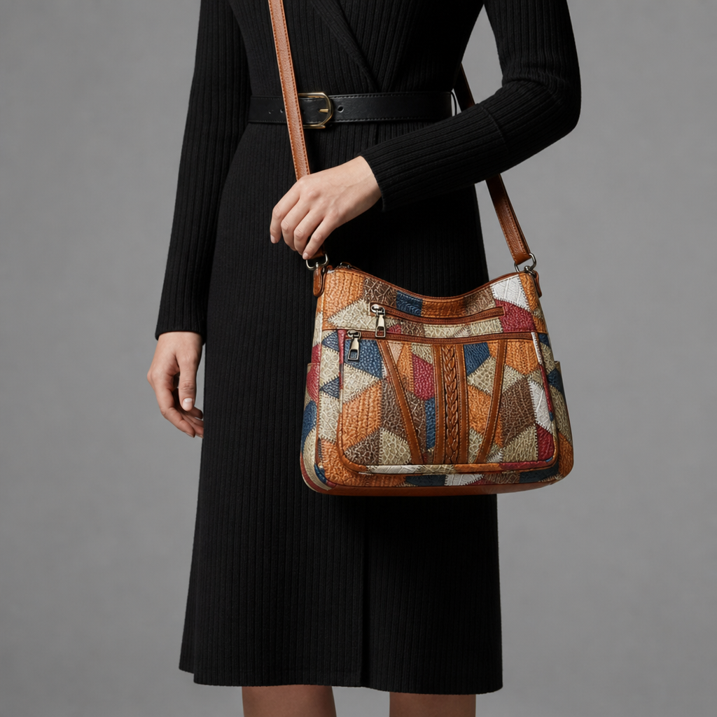 Sarentina Patchwork Crossbody Bag