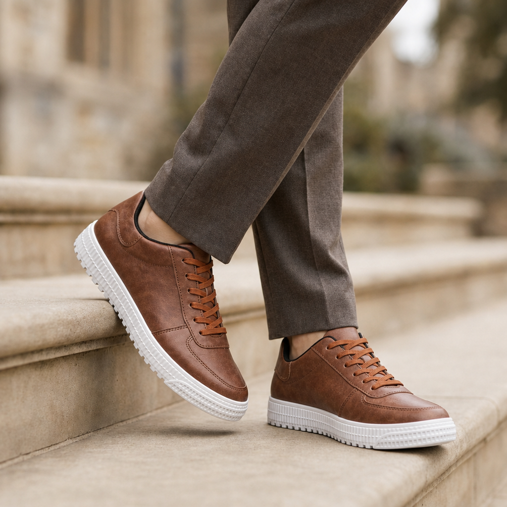 Mijas Leather Casual Sneakers