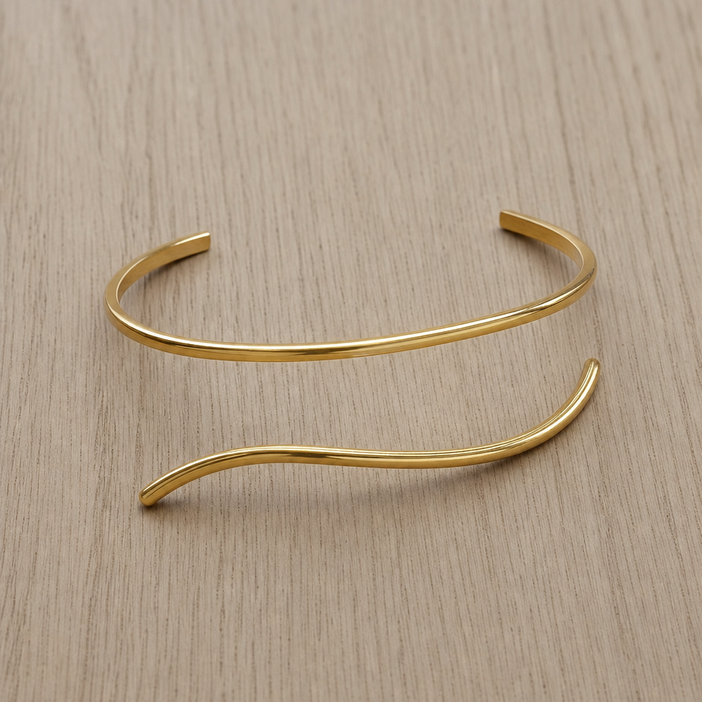 Olviera Gold Wrap Cuff Anklet