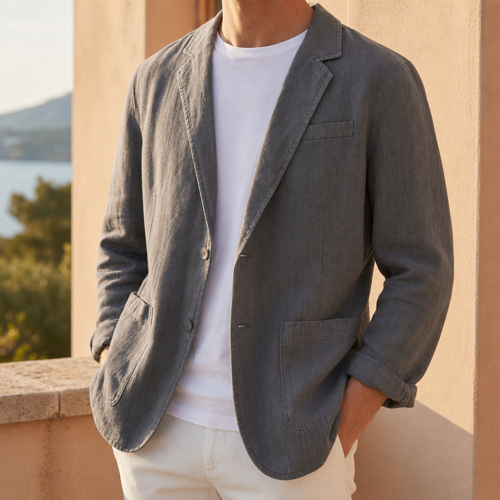 Calpe Relaxed Linen Blazer