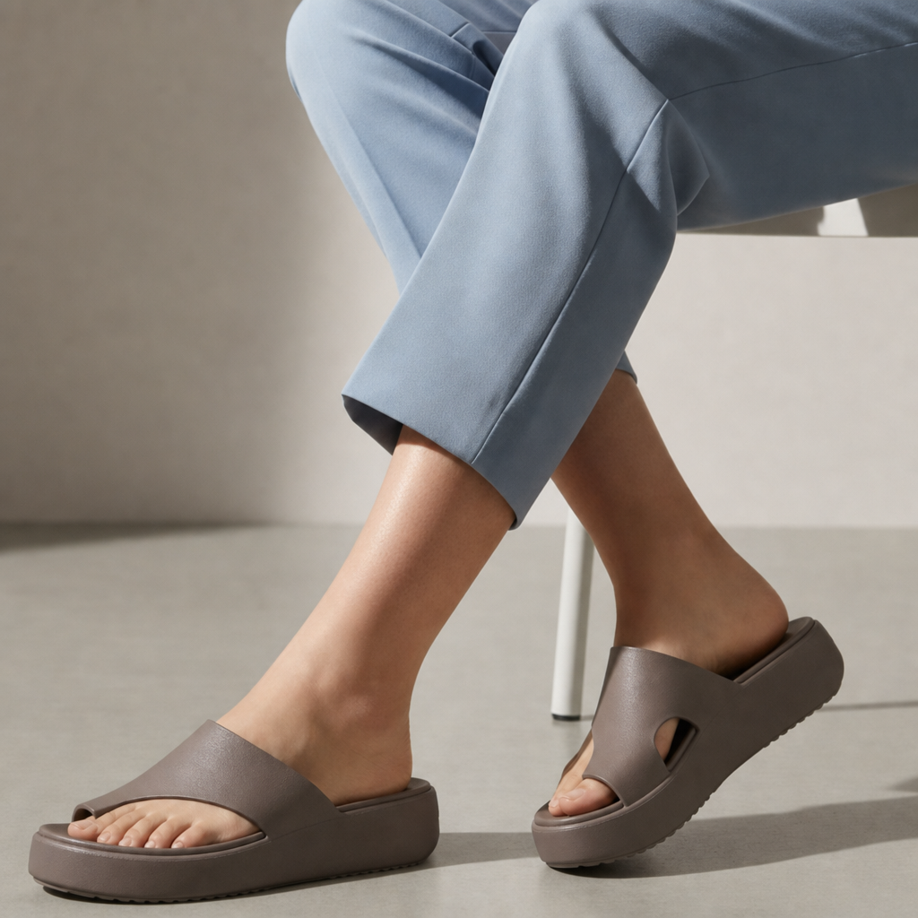 Camogli Platform Toe Loop Sandals