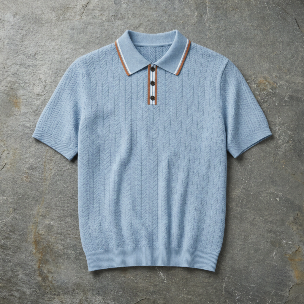 Trani Tipped Collar Knit Polo