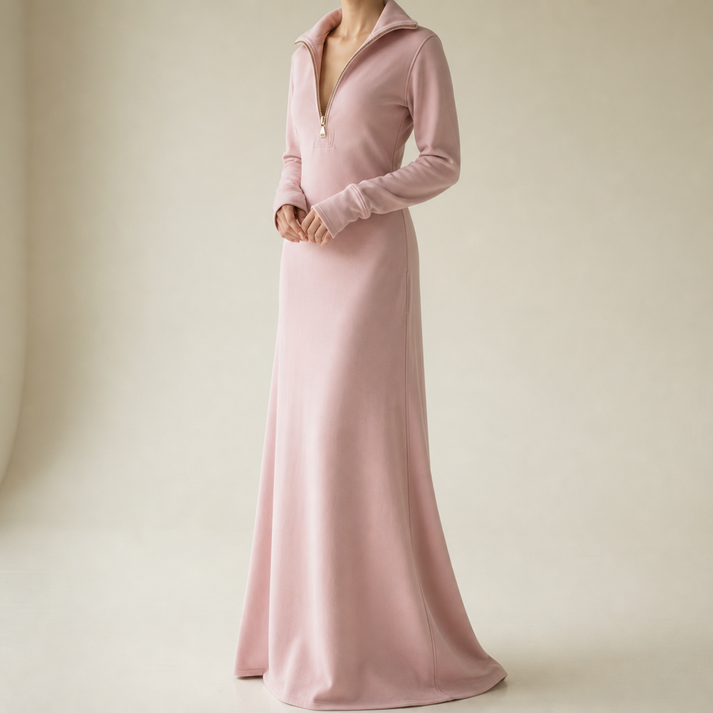 Rimini Zip-Up Maxi Dress