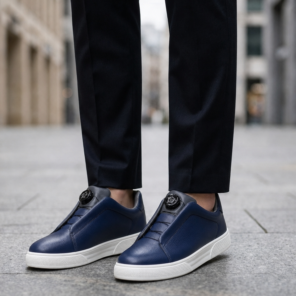 Nerja Rotary Lace Leather Sneakers