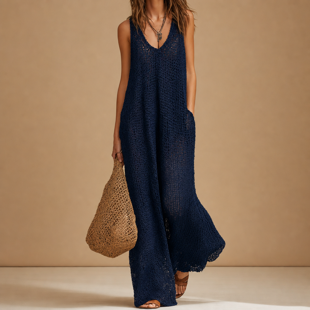 Avignon Knit Wide-Leg Jumpsuit