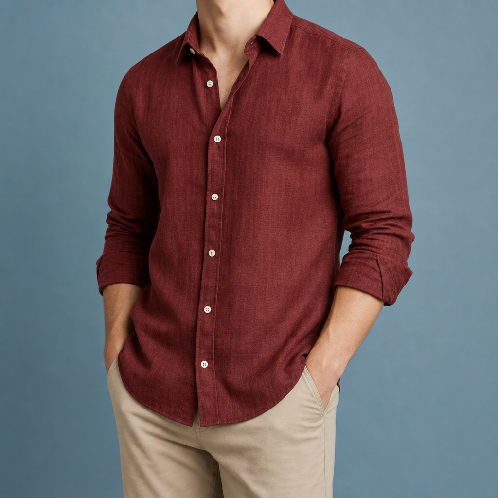 Lucca Linen Button-Up Shirt
