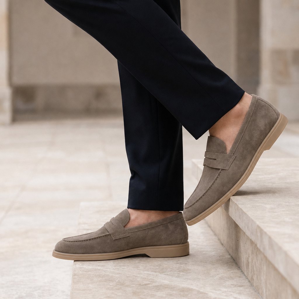 Calvero Suede Penny Loafers