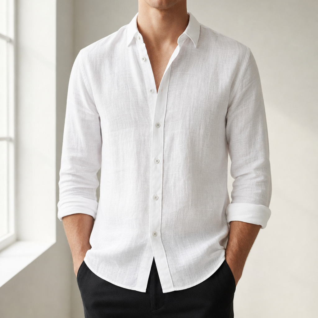 Dubrovnik Linen Button-Up Shirt