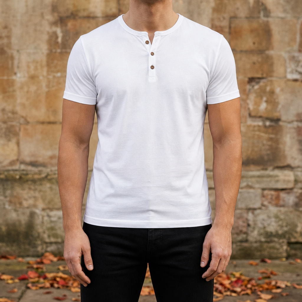Amalfi Slim Fit Henley Tee