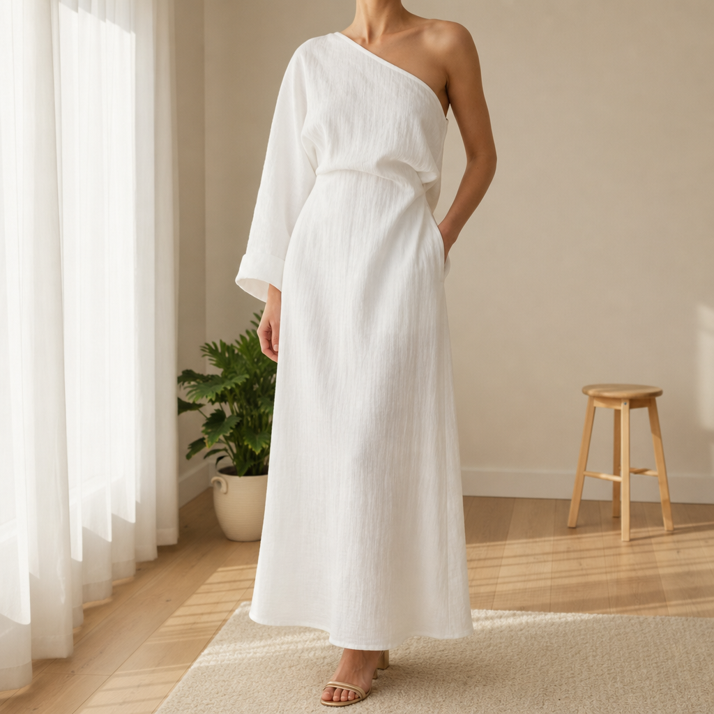 Trujillo One-Shoulder Maxi Dress