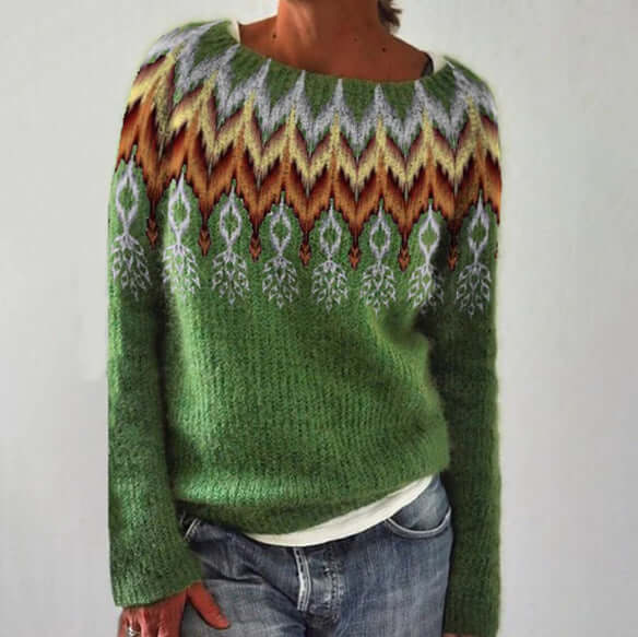 Women’s Elegant Fair Isle Sweater