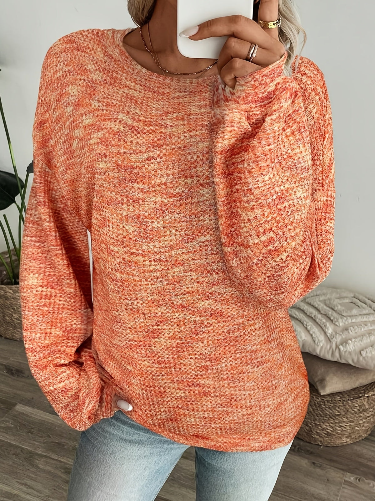 Katrina | Waffle Knit Sweater