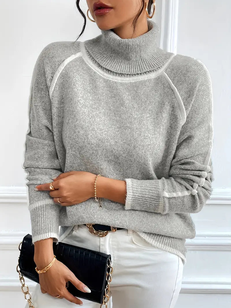 Women's Turtleneck Jumper with Long Sleeves