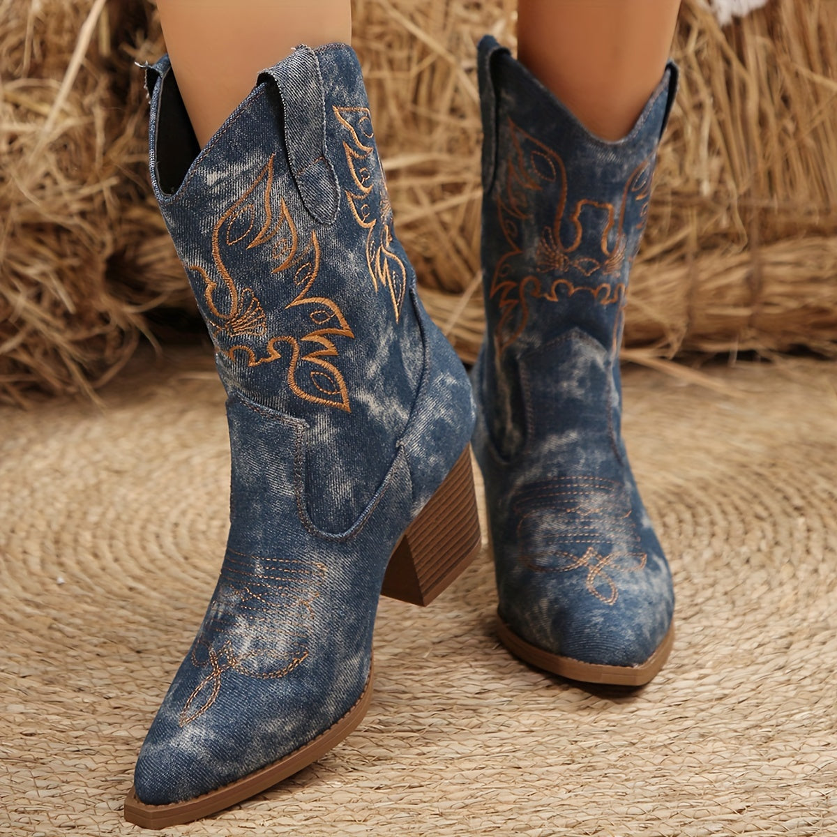 Rosaria | Wide Calf Western Cowboy Boots