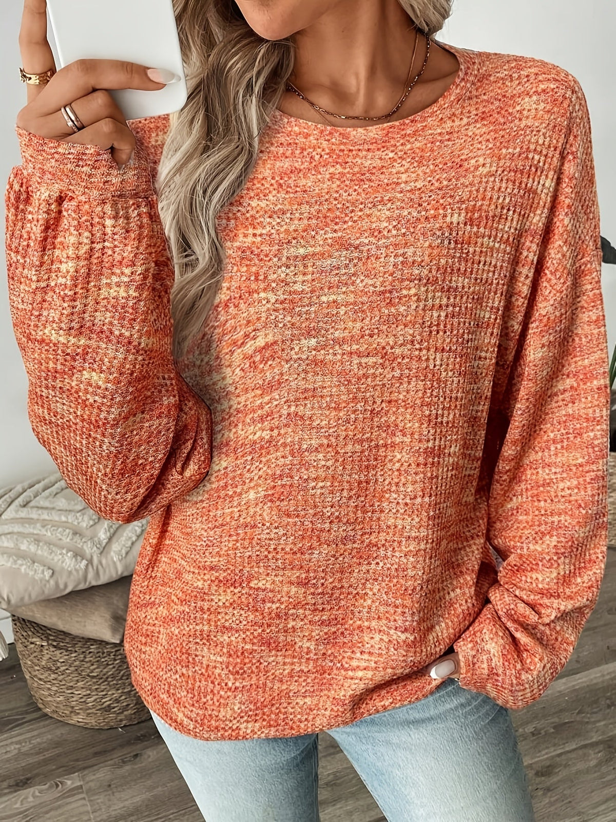Katrina | Waffle Knit Sweater