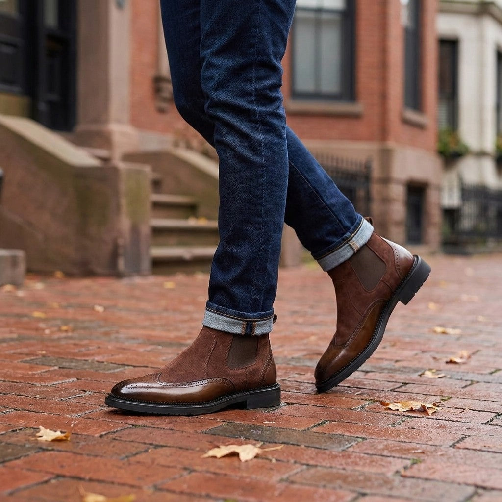 Montefalco Leather Chelsea Boots