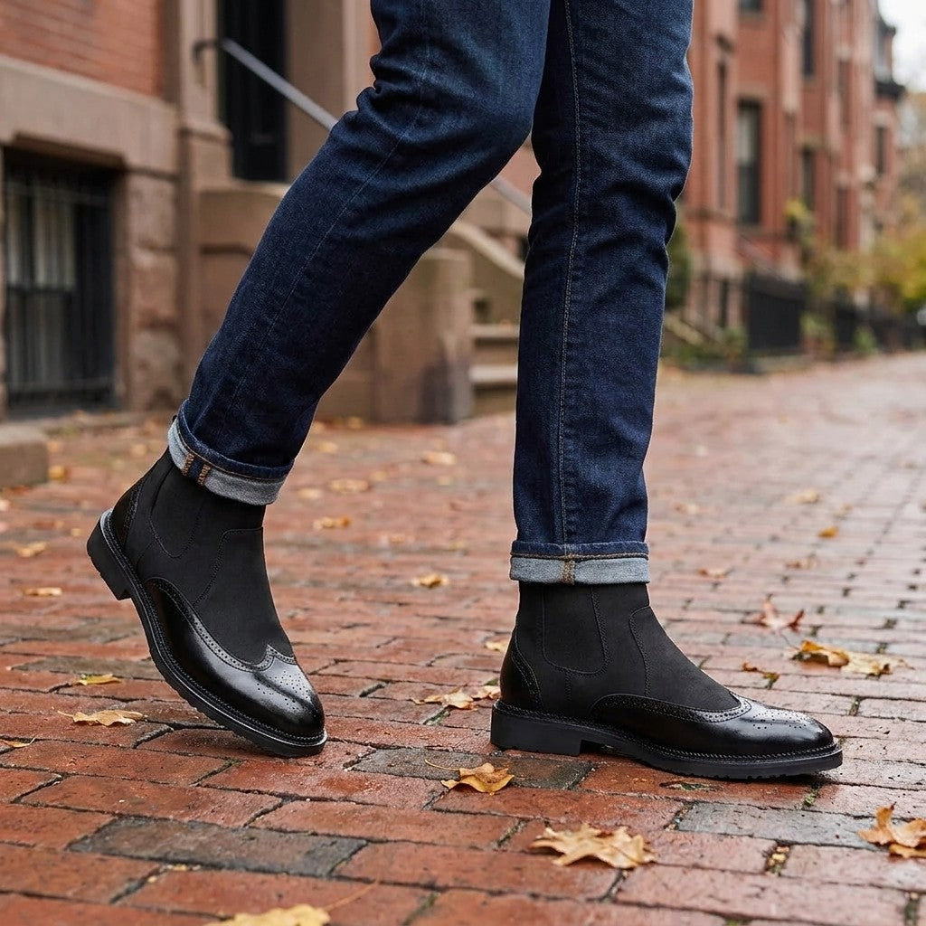 Montefalco Leather Chelsea Boots