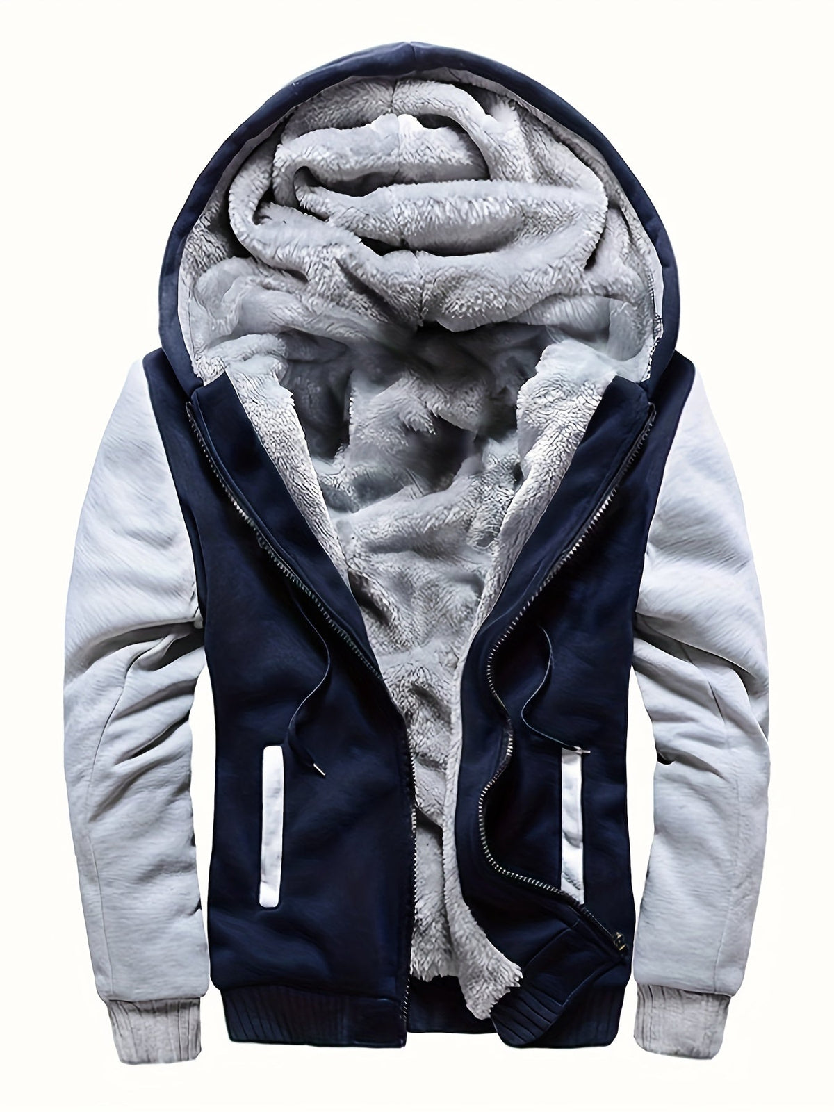 COLOR BLOCK FLEECE HOODIE FOR MEN