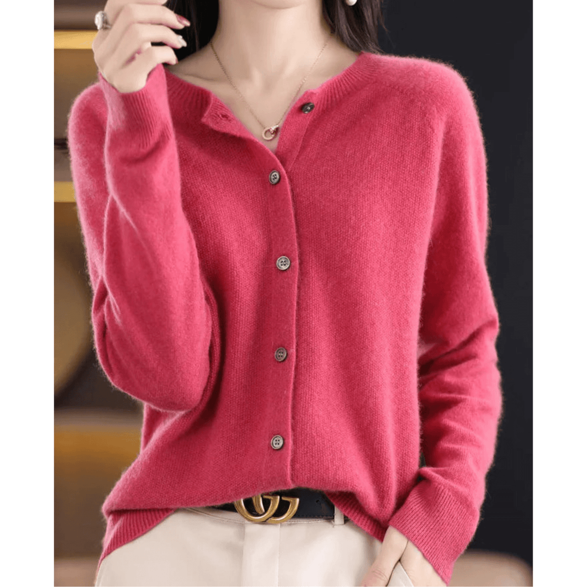 Livia Blend V-Neck Cardigan