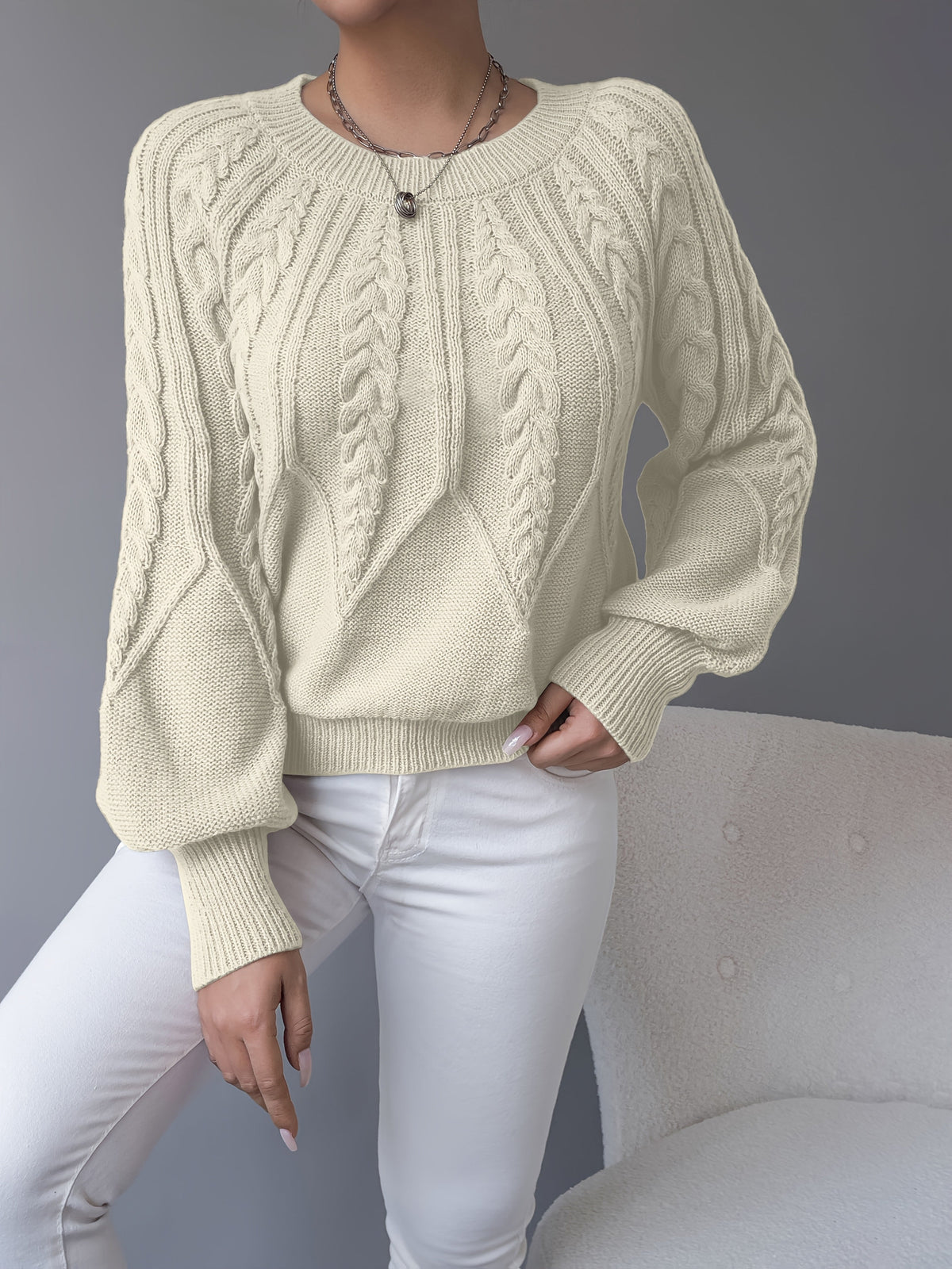Elsie | Cable Knit Sweater