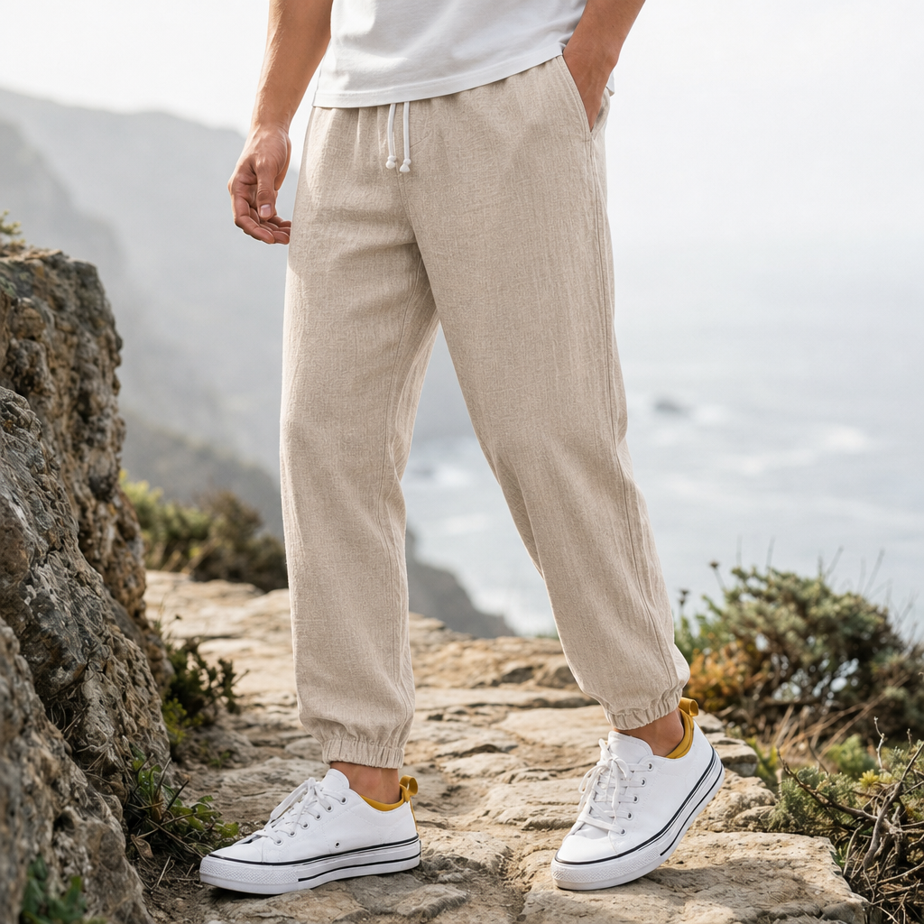 Imperia Linen Jogger Trousers
