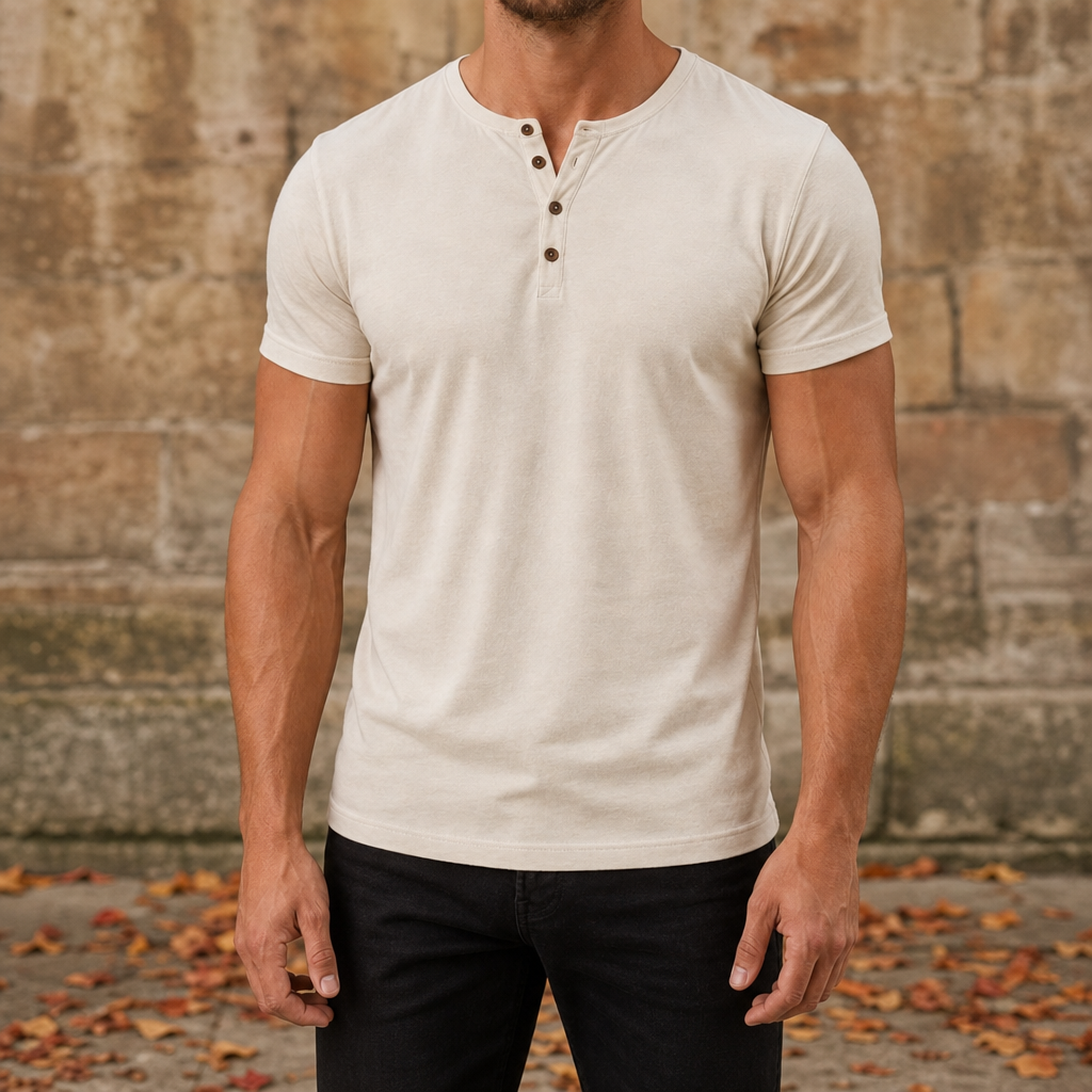 Amalfi Slim Fit Henley Tee