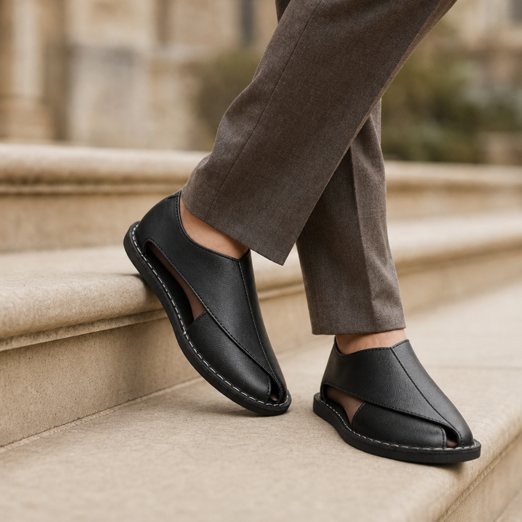 Mantova Leather Slip-On Sandals