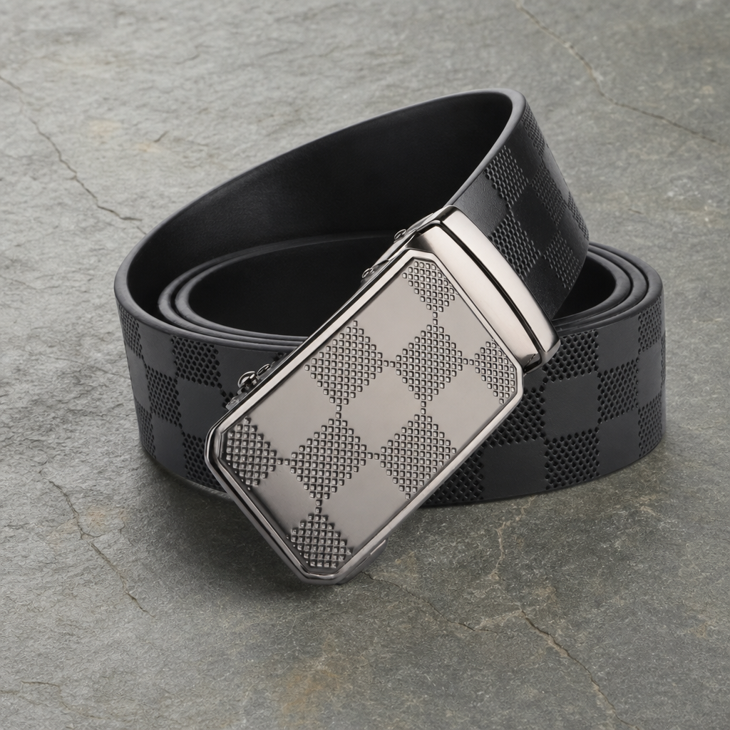 Alicante Checkered Automatic Buckle Belt