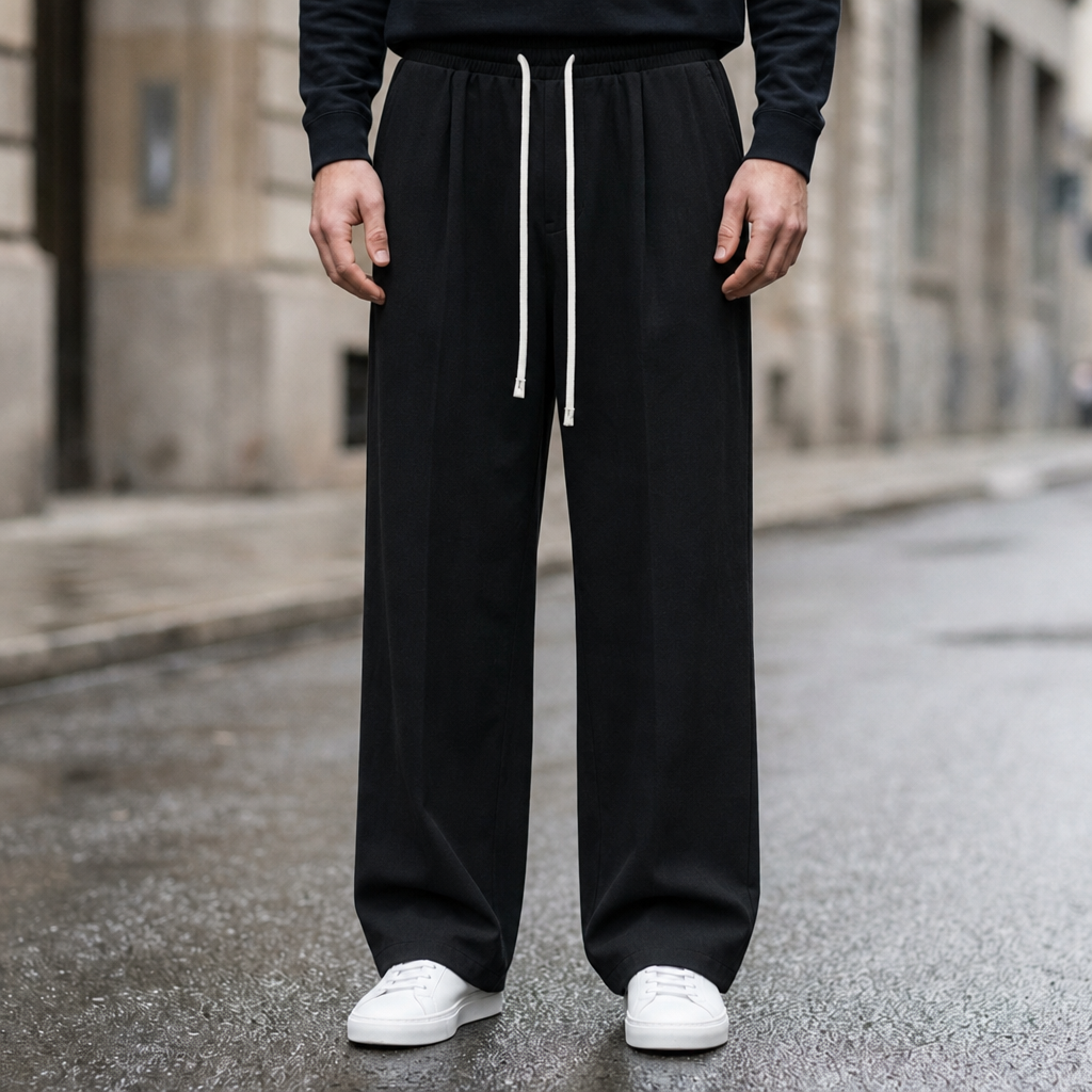 Poros Baggy Wide Leg Trousers